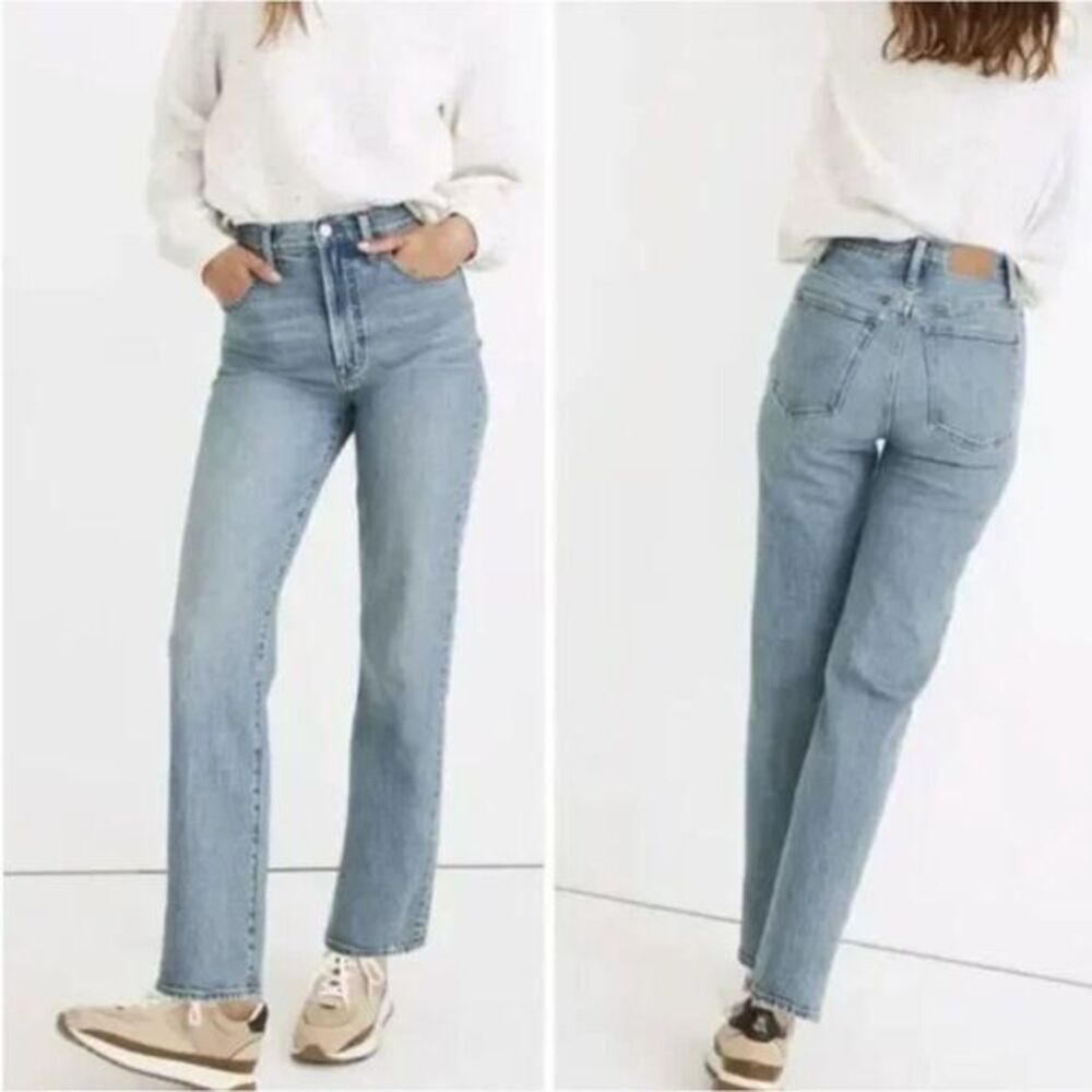 NEW Madewell‎ Perfect Vintage Straight Jean in Hoye Wash, 24, NC331